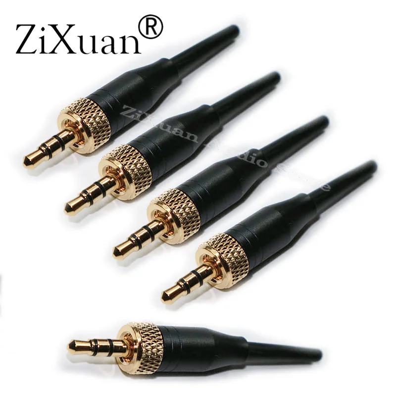 5 шт. Pro 3 мм 1/8 винтовой замок стерео штекер для Sennheiser Sony гарнитура зажим галстука