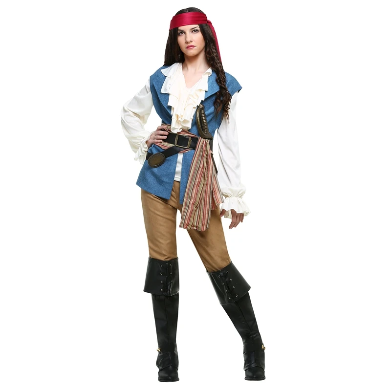 

The Comeliest Lass Seven Seas Sweatie Women's Pirate Wench Halloween Party Costume