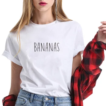 

ONSEME Bananas Female T-Shirt Summer Tops Short Sleeve Tees Casual T shirt Women loose tshirt korean Aesthetic Clothes Q-141