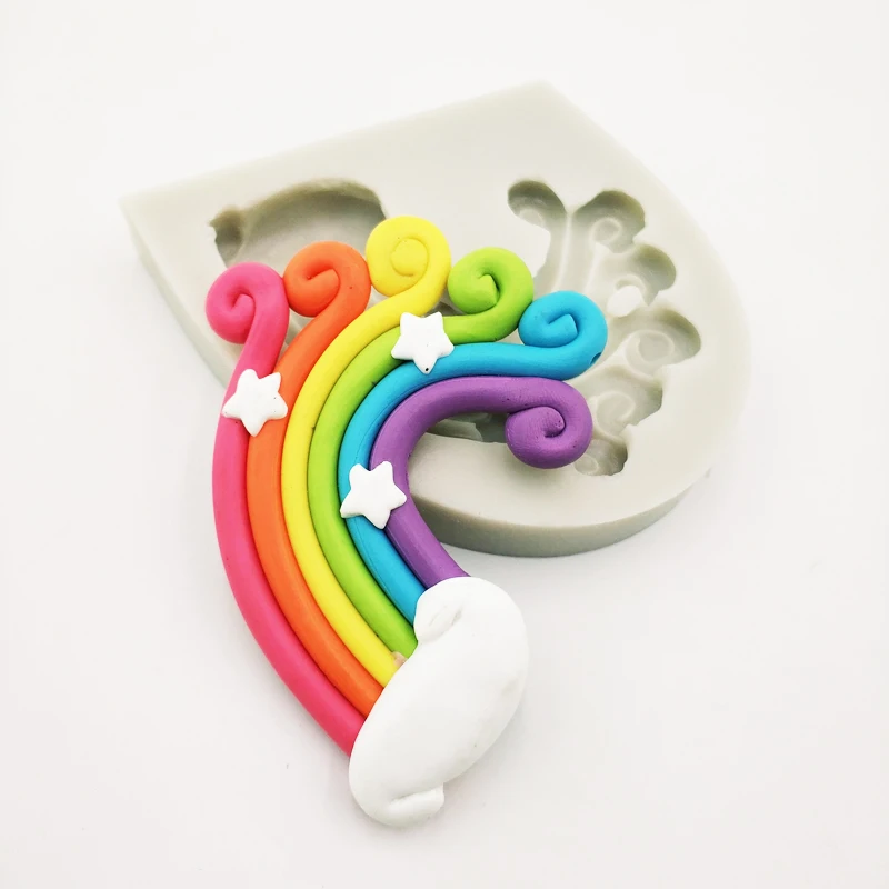 

New rainbow shape silicone mold DIY resin epoxy mold