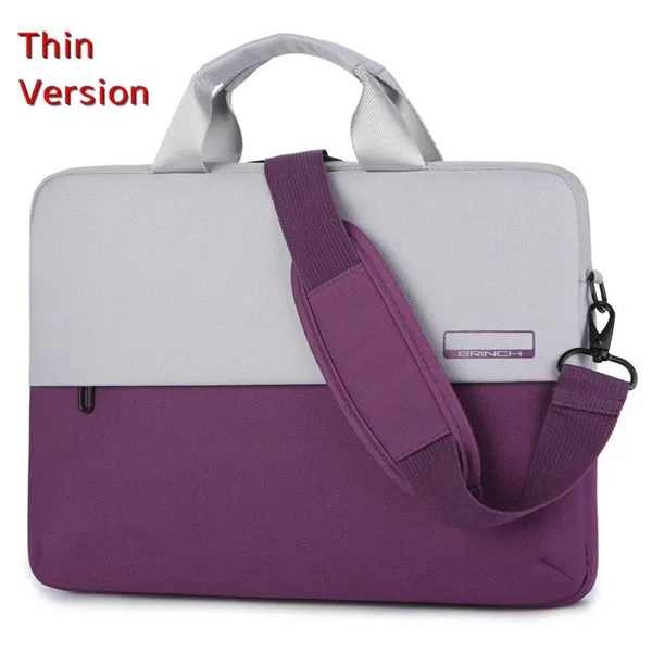 Бренд Бринч сумка для ноутбука 1", 14", 1", 15,6 дюймов, сумка-мессенджер чехол для MacBook air pro 13,3, 218 - Цвет: Thin Purple
