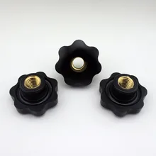 3 шт. M18 внутреннюю резьбу 63 мм OD головка звездообразная ручка гайка Навинчивающаяся ручка с сквозным отверстием