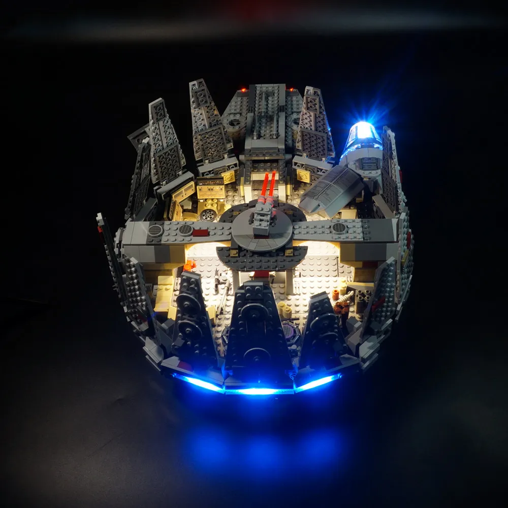 Дизайн светодиодный светильник комплект(только светильник) для 75105 совместим с 05007 Сокол Миллениум космический корабль 10467