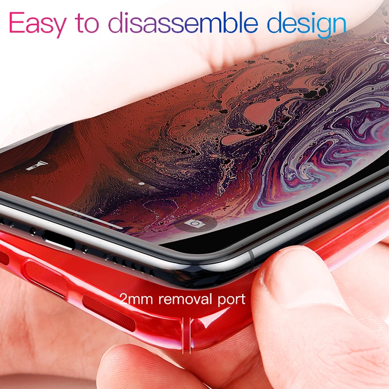 Роскошный чехол Baseus Aurora для iPhone Xs Max XR Чехлы градиентный жесткий пластиковый