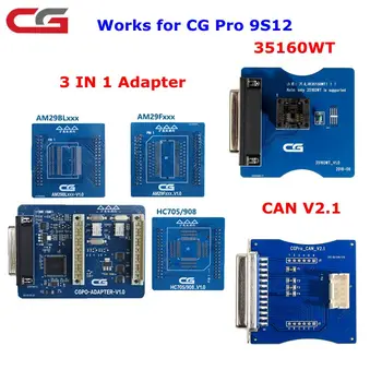 

CG Pro 9S12 Programmer CAN V2.1 adapter & 35160WT adapter & HC705/908 AM29FXXX AM29Blxxx 3 in 1 adapter for CG PRO 9S12