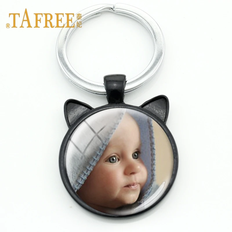 TAFREE на заказ брелок фото вашей собаки кошки питомца индивидуальный дизайн черный