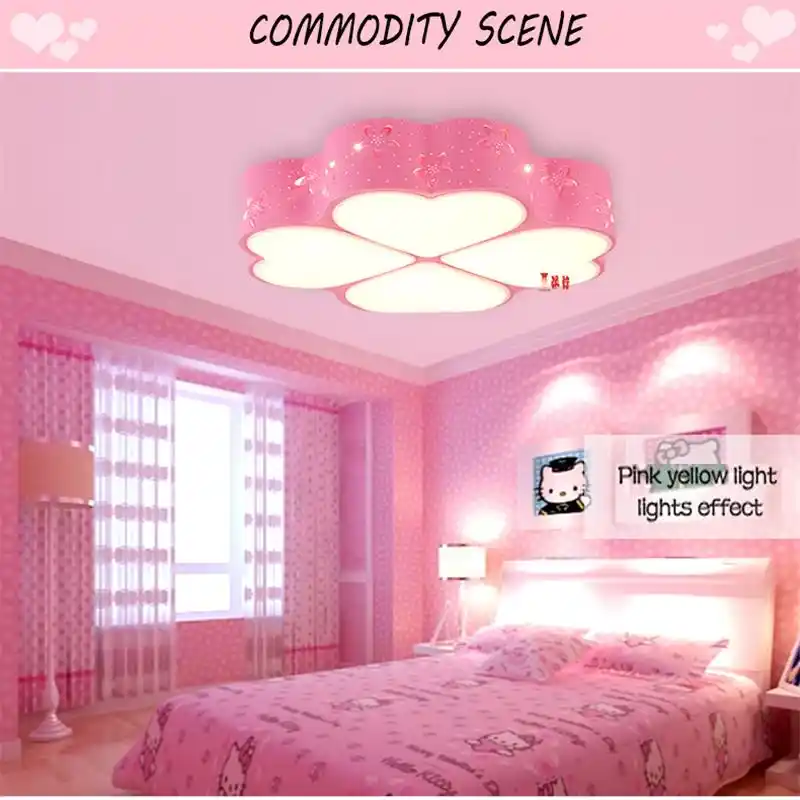 pink bedroom lights