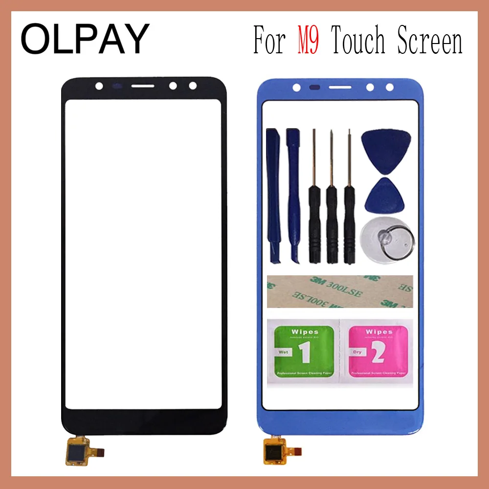 OLPAY 5 дюймов для Leagoo M9 сенсорный экран дигитайзер панель передняя внешняя