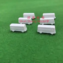 Модель Материалы модель белый автомобиль масштаб 1/300 мини-автобус модель белый автобус