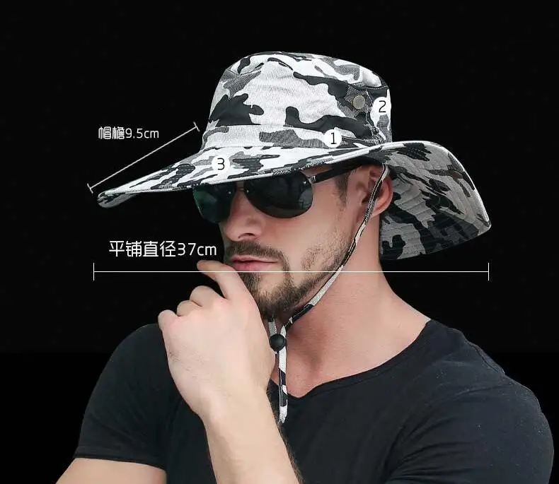 Солнцезащитная шляпа мужской летний капюшон солнце Шапки человек Открытый Защита от ультрафиолетовых лучей Повседневное модные