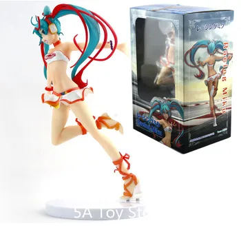 

Anime Hatsune Miku Sexy Girl Racing Miku 2016 1/8 Scale Painted PVC Figures Collectible Model Toys Doll Brinquedos 23CM