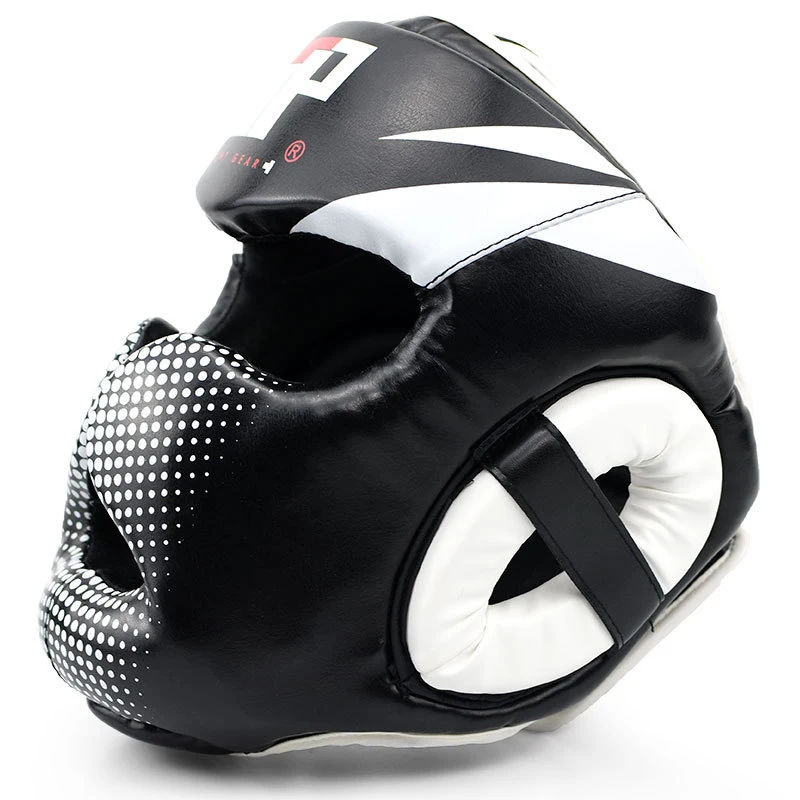 Billige Muay Thai MMA Taekwondo Boxen Helm Sanda Kampfkunst Grappling Kampf Training Kopfbedeckungen Schutz Ausrüstung 2018 DDO