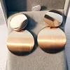 Metal geométrico pendiente colgante de Color oro y plata declaración círculo Punk pendientes largos para mujer joyería de personalidad 2136 ► Foto 1/6