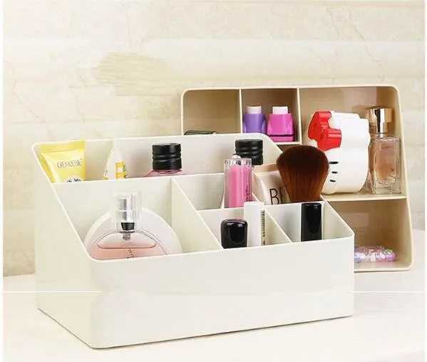 1PC 5 Grids Wardrobe Storage Box Makeup Organizer Women Men Sock Bra Underwear Storage Box Plastic Container Organizer OK 0670