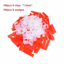 1,5 мм 200 шт./компл. 100 основа+100 Клин Система Выравнивания и Укладки Плитки пола система выравнивания плитки