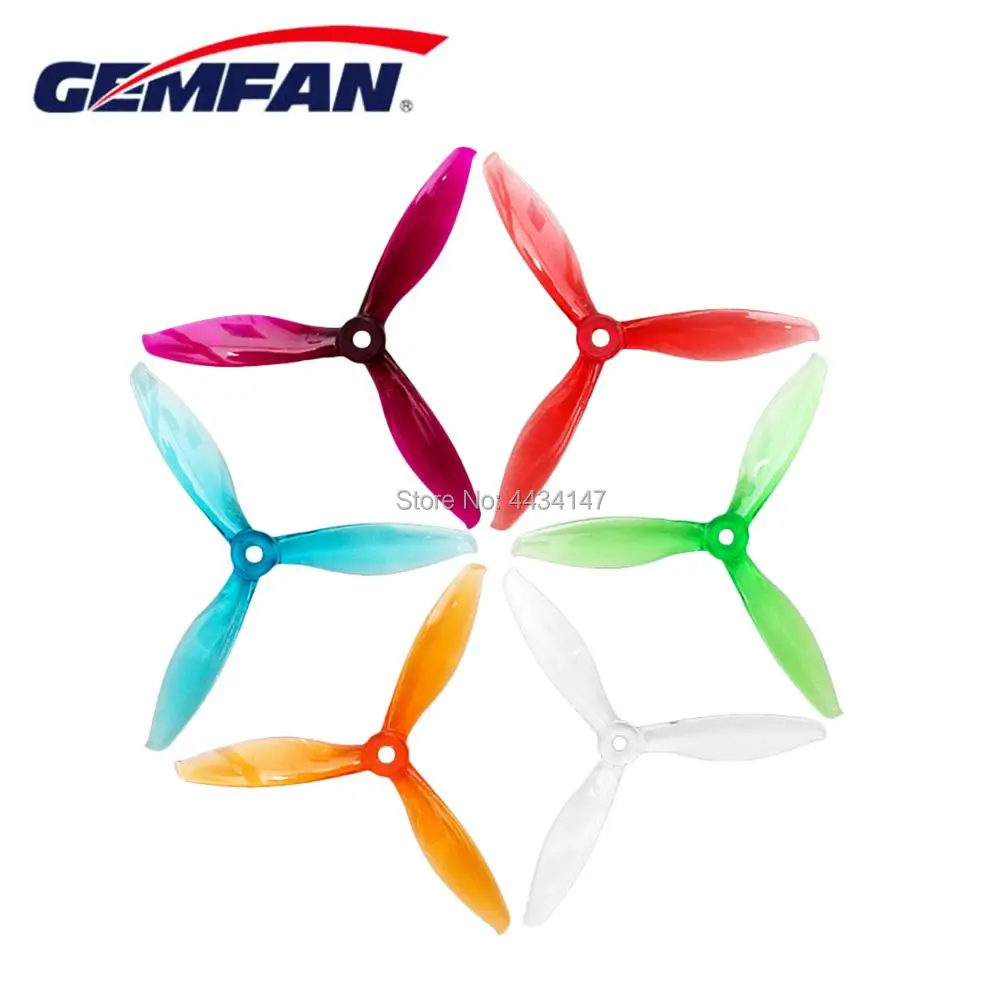 20 шт/10 париж Gemfan 5149 пропеллер Gemfan Flash 5149 пропеллер 5 дюймов tri-blade 3 лезвия cw ccw пропеллер совместимый F40PRO