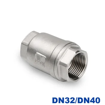 

High quality Stainless Steel 201 304 316 In-Line Spring Vertical Check Valve DN32/DN40 1-1/4" 1-1/2 inch 2 way check valve
