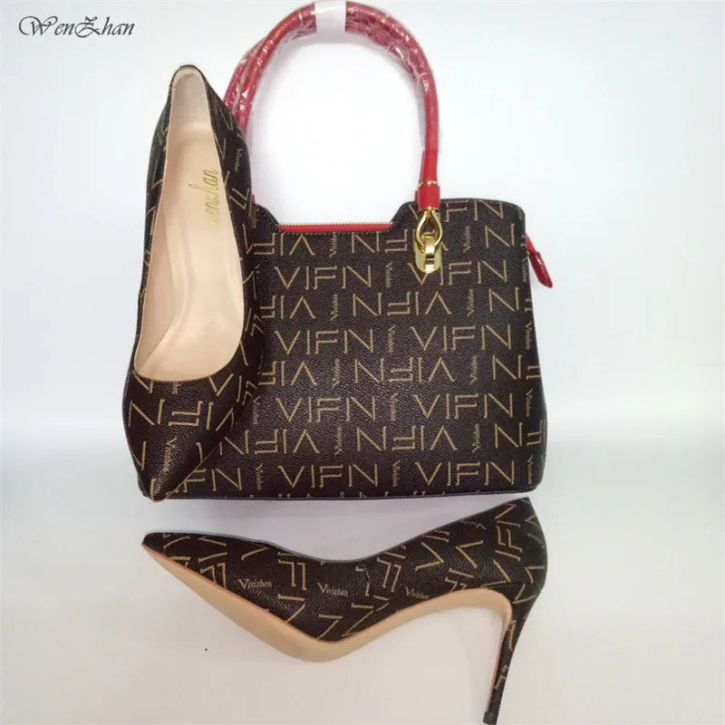 Directe 2 Customed À Mode Usine Talon 1 Qualité Sac Lady Bien Wenzhan Match Main 10 as Ensembles 2018top Picture As Doux A81 Moyen Chaussures Office qpInTSvw