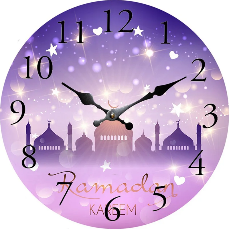 European Retro Ramadan Series Wall Clock Decoration Hanging Table