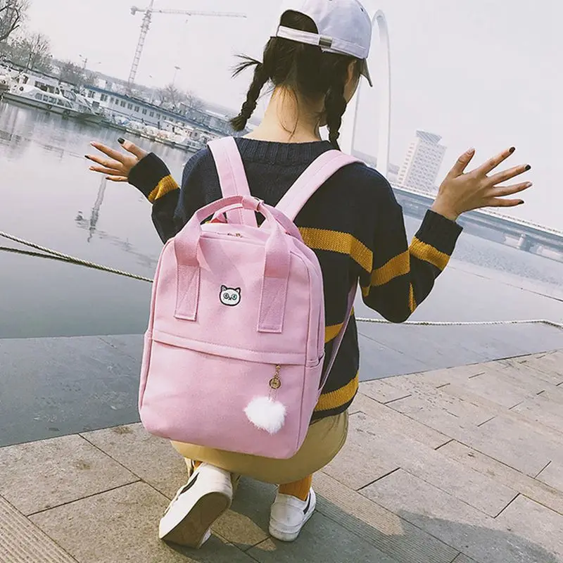 Модный женский рюкзак для школьников-подростков, стильная школьная сумка для девушек, тканевый рюкзак, женская сумка для книг