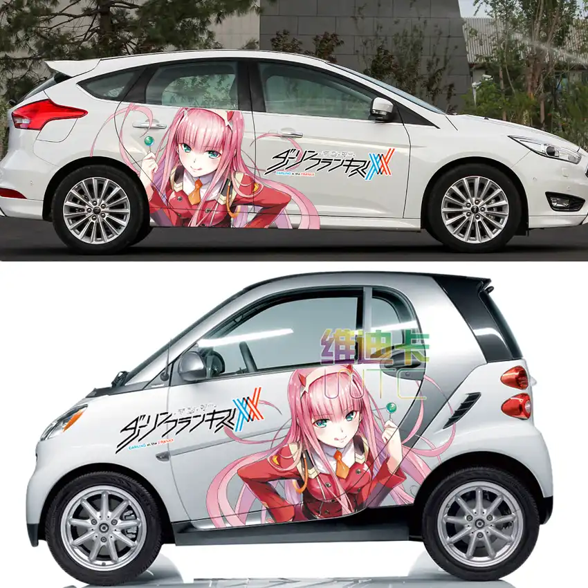 Darling In The Franxx Waterproof Japan Anime Vinyl Car Sticker Cartoon Door Decals Ralliart Stickers Vehicle Accessories Cns540 Car Stickers Aliexpress