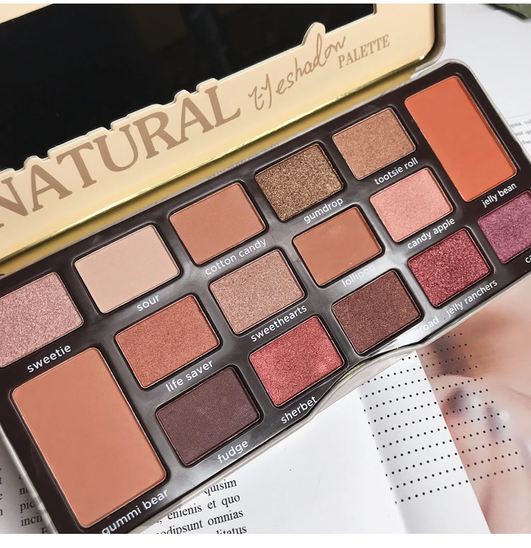 Paleta de Sombra de Olho em pó Encantadora Cores Maquiagem Sombra Palete Shimmer Pigmento Fosco Brilho Nude Smoky Cosméticos 16 12 High Quality Beleza e saúde