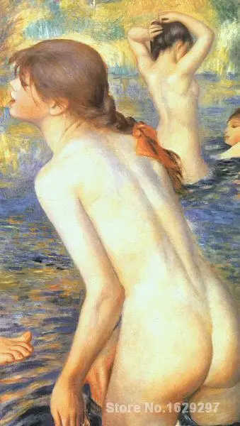 

painting with oils The Bathers by Pierre Auguste Renoir art reproduction Hand-painted High quality