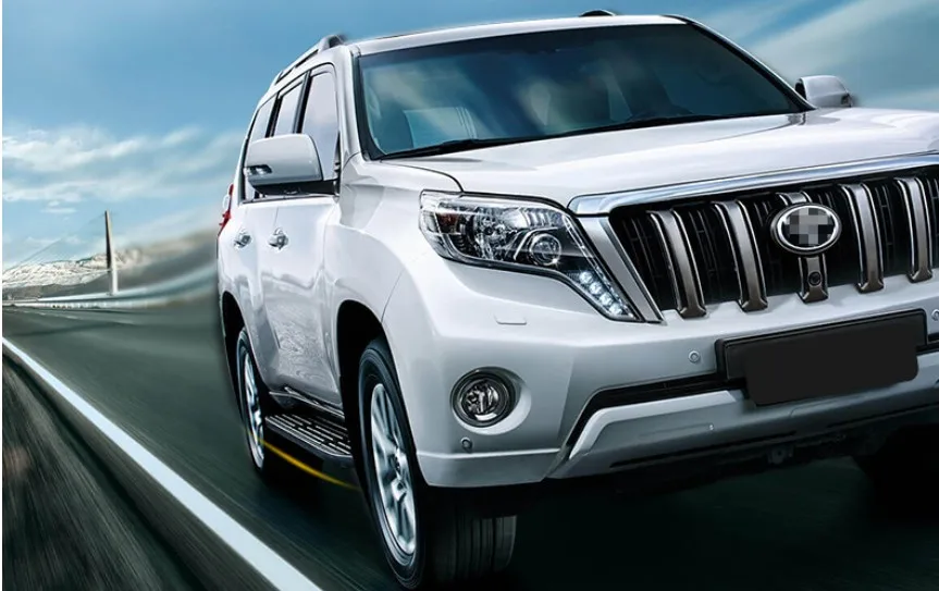 Для Toyota LAND CRUISER Prado 150 2010 2018 автомобильные беговые платы авто боковые ступенчатые