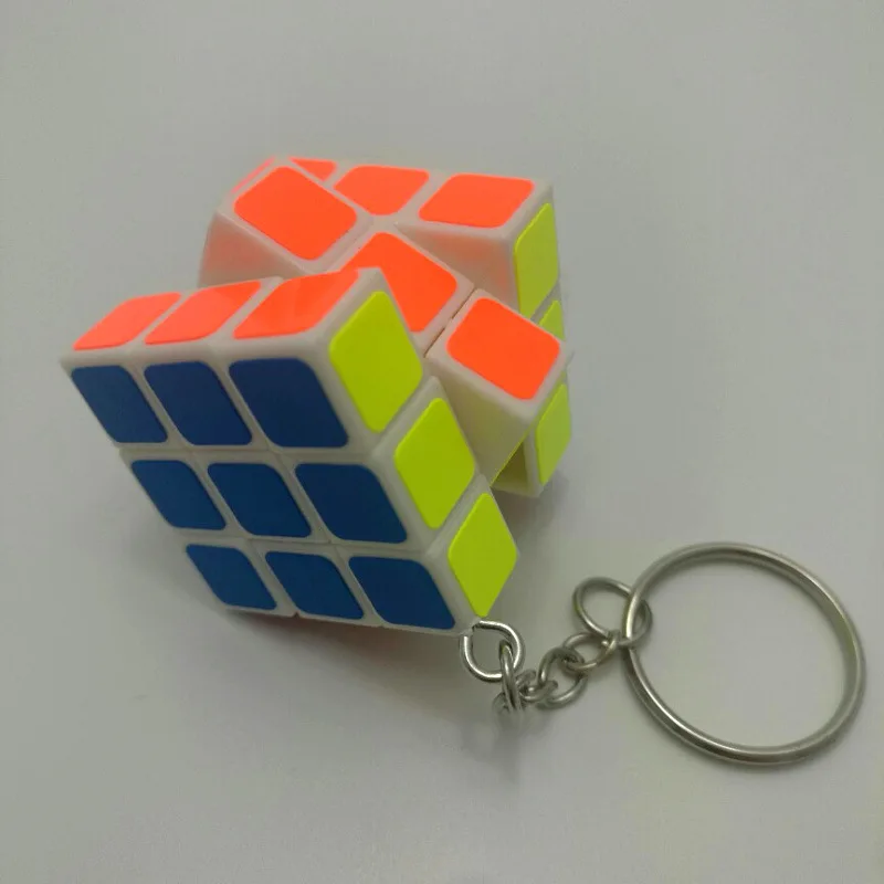 

April Du Super Mini 3cm 3x3x3 ABS Magic Cube Puzzle Anti-stress Toy Educational Mind Game Gifts Kids magic board key chain d22