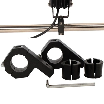 

Pair Tube Clamp Mount Bracket For Work HID LED Light Bar 4x4Offroad for Lamp mount Tube Clamp Roof Roll Cage Holder mount