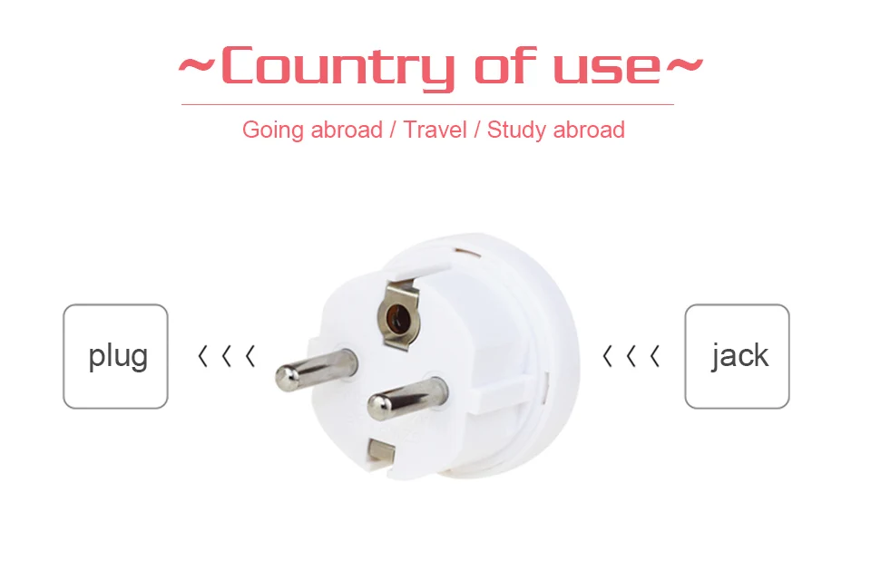1PC US AU To EU Plug USA AUS To Euro Europe Travel Wall AC Power Plug Wall Charger Outlet Adapter Converter 2 Round Pin Socket (2)