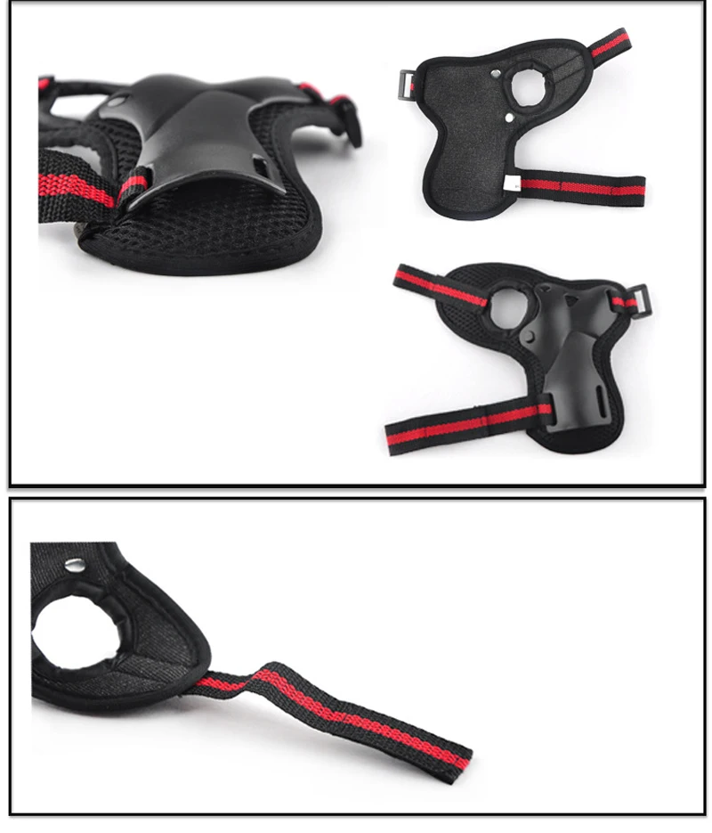 Hzyeyo 6 шт. защита для катания на коньках Шестерни комплект наколенники налокотники для верховой езды скейтборд, способный преодолевать Броды для взрослых, H015