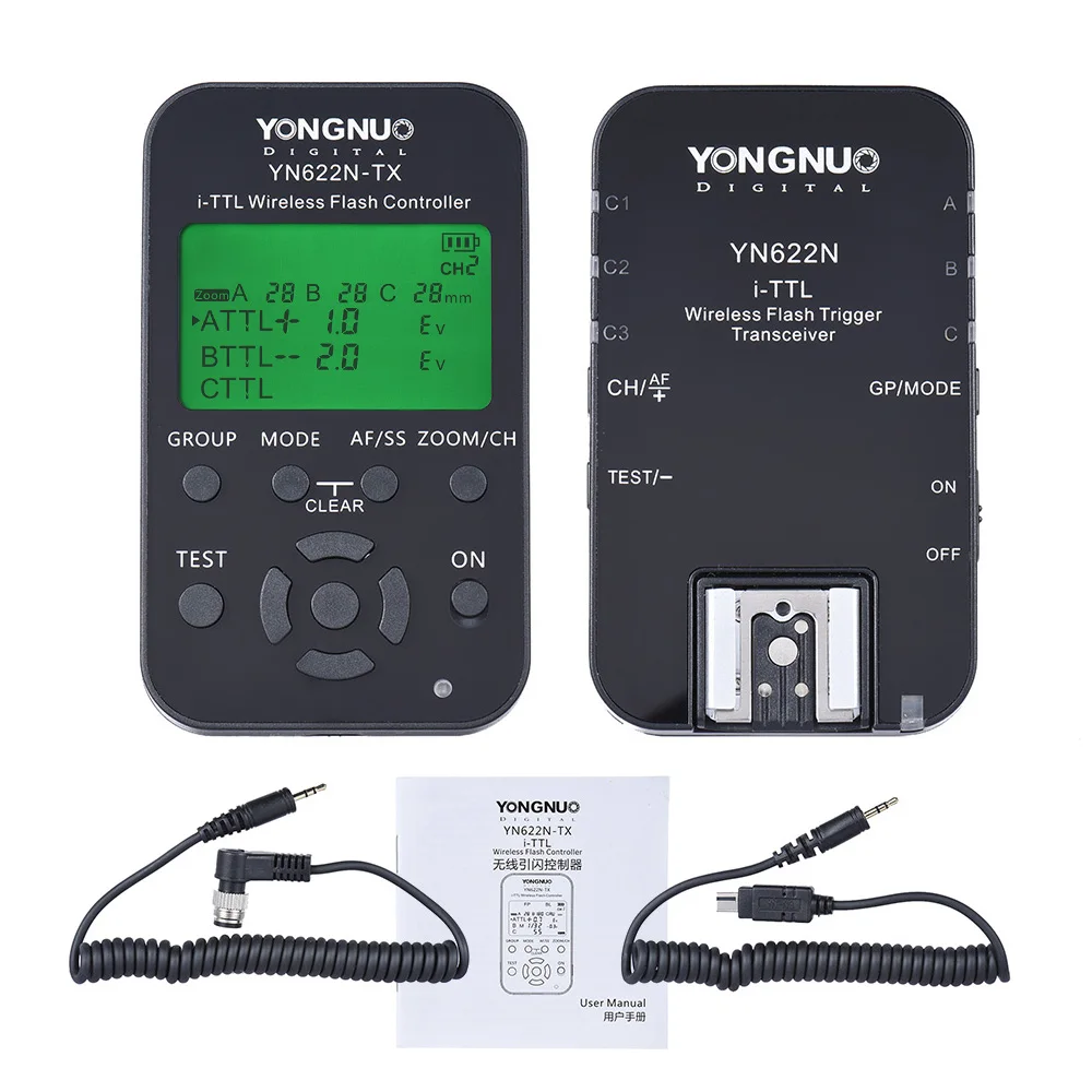YONGNUO-YN622N-KIT-Wireless-Remote-Control-100M-I-TTL-Flash-Trigger-Transceiver-Pair-Kit-For-Nikon