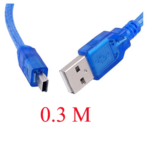 USB кабель для arduino Nano 3,0 USB для мини-usb 0,3 м/1 м - Color: 0.3M