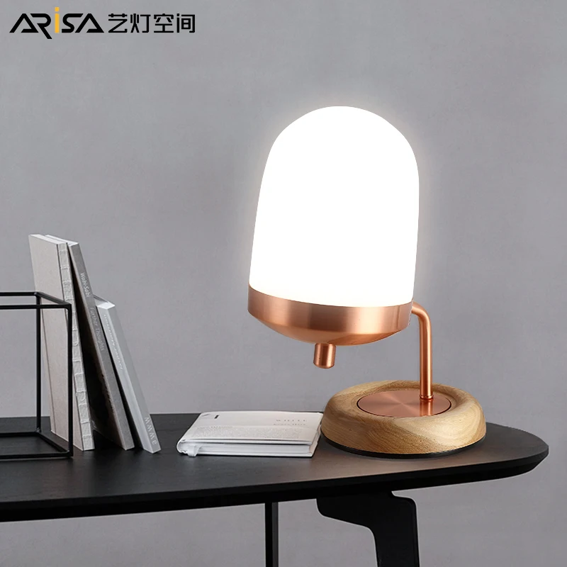 

Nordic desk lamps simple modern bedroom fixtures bedside study LED lights decorative table lamps