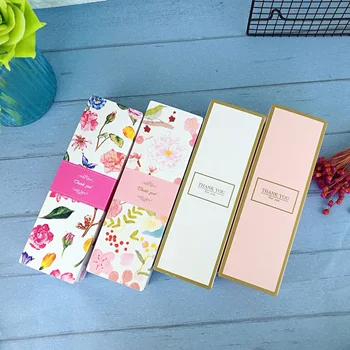 

100pcs/lot 21.5x7x5cm Flower Cake Box Macaron Chocolate Kraft Paper Box Christmas Birthday Party Gifts Package ZA3990