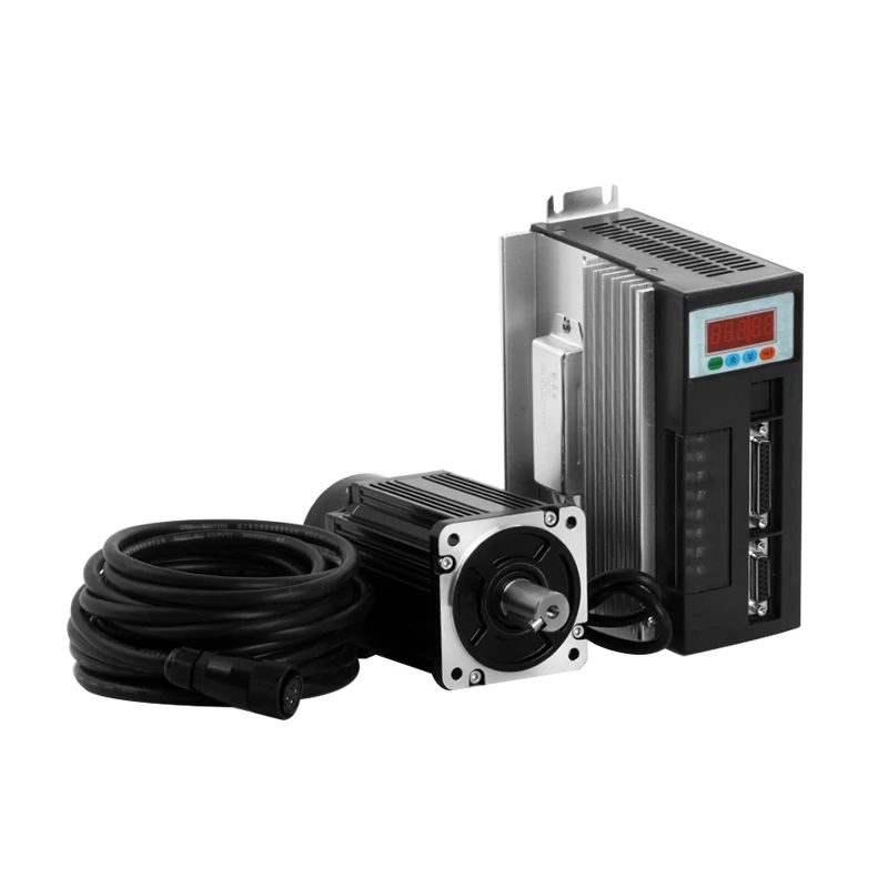 Дешево! Серводвигатель переменного тока Привод 750W NEMA34 2.4NM 1000W 220V 2500R/мин