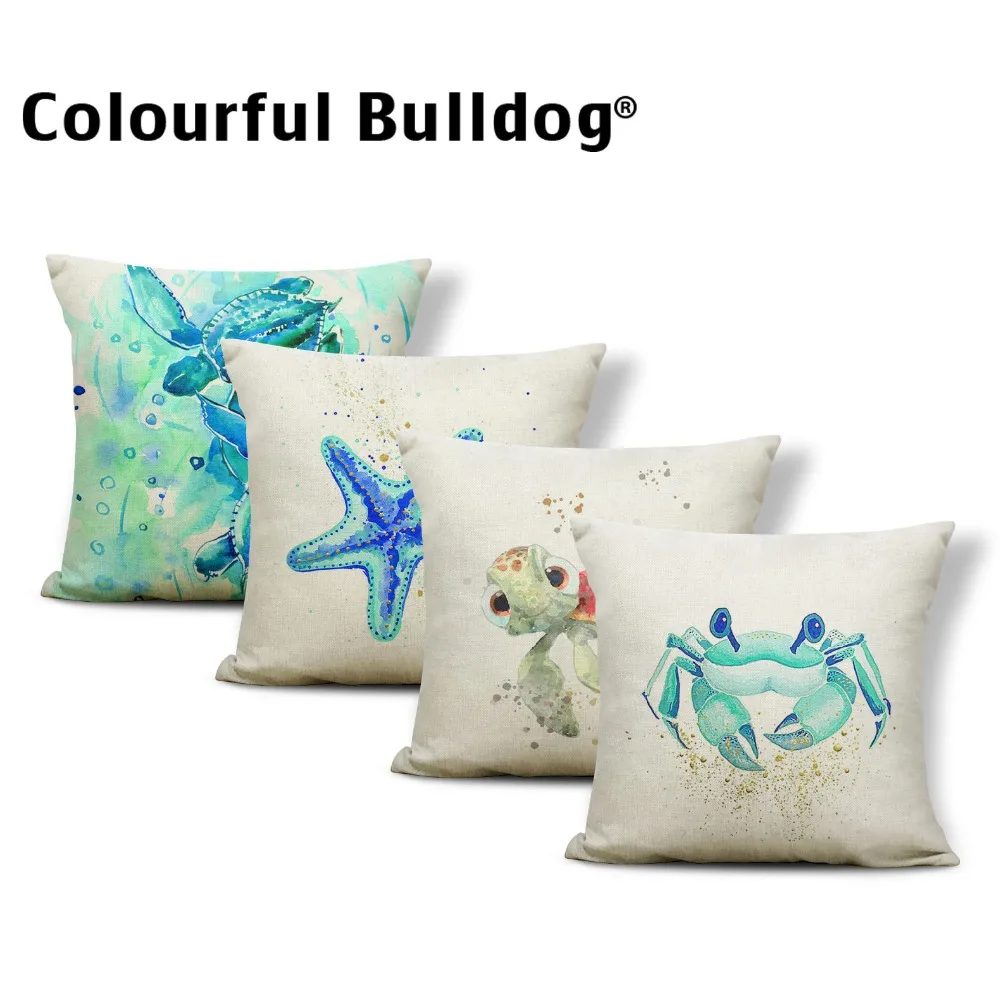 Водные Чехлы для подушек океанская Морская звезда скандинавский стиль отель