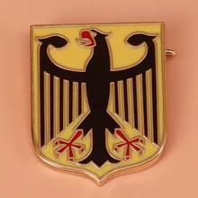Немецкая Национальная эмблема значок Империя брошь Орел щит брошь Deutschland ювелирные изделия патриотический подарок для мужчин пальто рубашка аксессуары