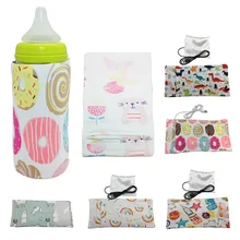 6 цветов прогулочная коляска портативный подогреватель бутылки USB Питание Молоко нагреватель открытый изоляционный мешок накидка для кормящих мам 28 см* 13 см#4