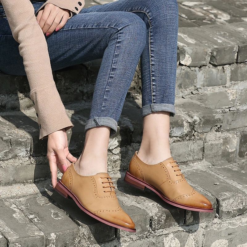 chaussure derby talon femme