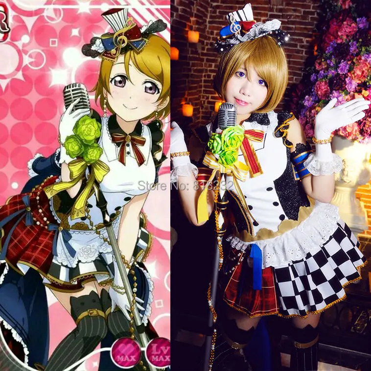 Love Live School Idol Project Koizumi Hanayo топы без рукавов платье горничной униформа наряд аниме