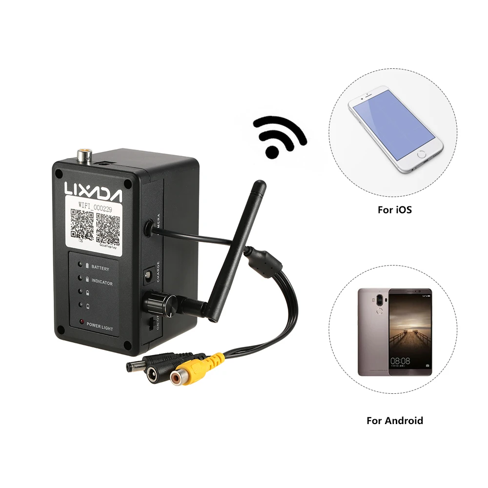 Lixada 2 4G Портативный WiFi видео рыболокатор 1000TVL освещение подводная рыболовная