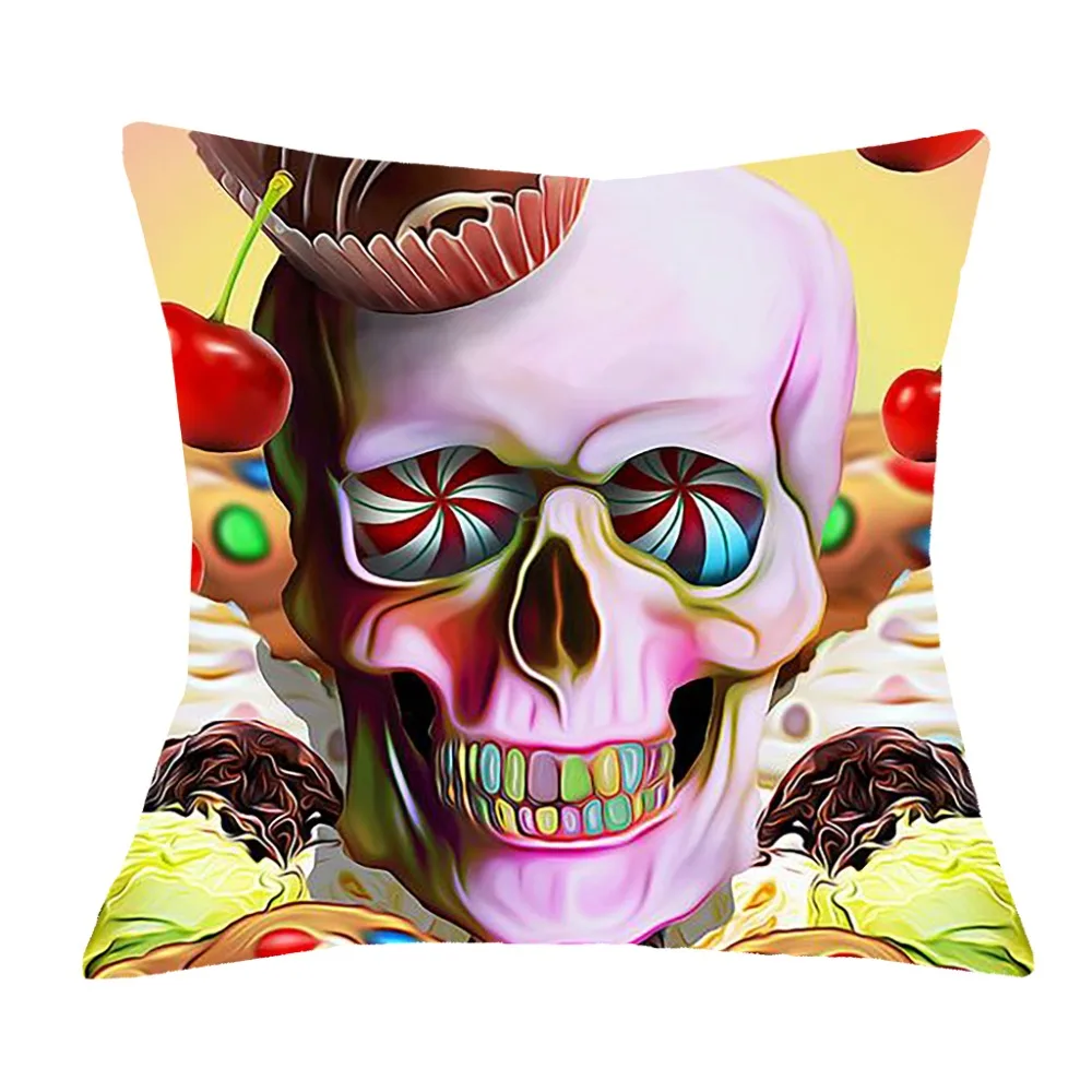 Jour Morts Crâne Rose squelette-Housses de Coussin Taies d/'Oreiller HOME DECOR ou intérieur