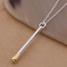 Lucky charm prata cor pingentes para as mulheres jóias colar senhora acessórios moda jóias pingente jogo an249/azfajqma