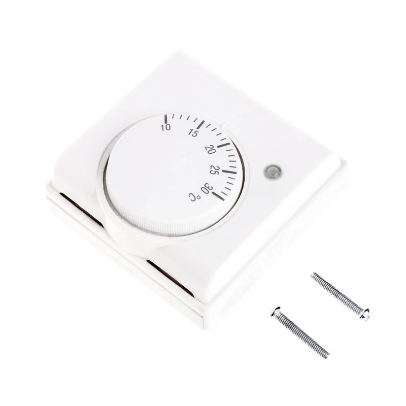Varadyle 1Pc Room Floor Temperature Controller Mechanical Central Heating Thermostat 220V AC Varadyle 1Pc Room Floor Temperature Controller Mechanical Central Heating Thermostat 220V AC