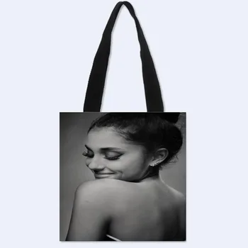 

Custom Ariana Grande printing shoulder bag canvas tote bag shopping travel book handbag custom logo