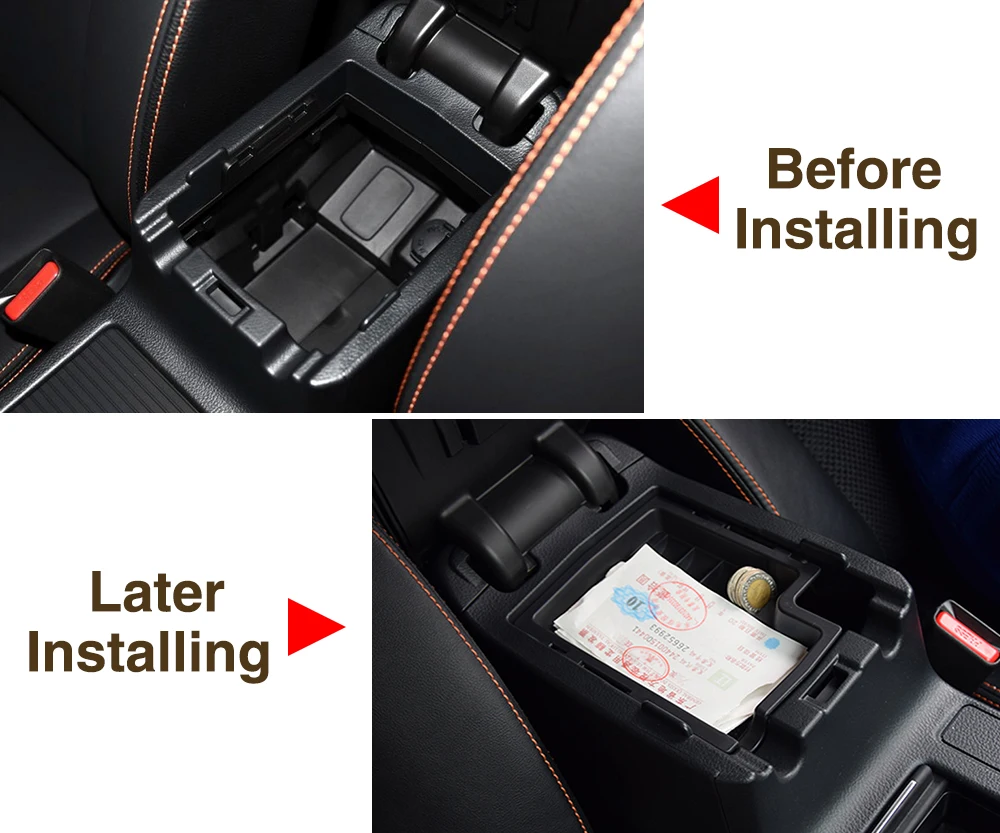 Автомобильный-Стайлинг Автомобильный Центр подлокотник коробка для хранения держатель консоль лотки чехол для поддона для Subaru XV Crosstrek 2012