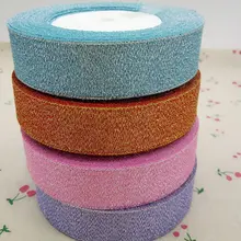 HL 4 rollen 25mm breite glitter band geschenk verpackung gürtel hochzeit Weihnachten verschönerung band nähen zubehör A166