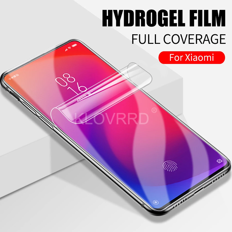 

Full Cover Screen Protector For Xiaomi Mi 9 9T SE A2 Lite poco Pocophone F1 Redmi K20 note 7 6 5 pro Hydrogel Film Sticker